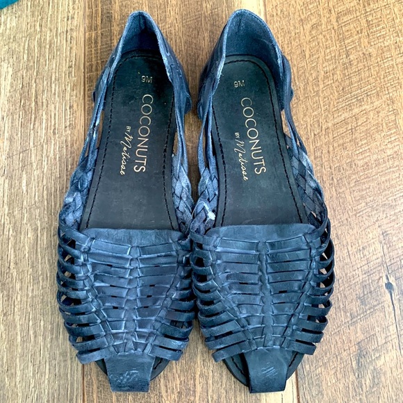 Matisse Wildflower Woven Leather Flat Sandals size 9 - Picture 3 of 8